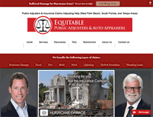 Tablet Screenshot of equitablepublicadjusters.com